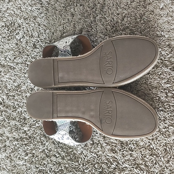 Franco SARTO snake skin ankle sandal 8M - Picture 4 of 7